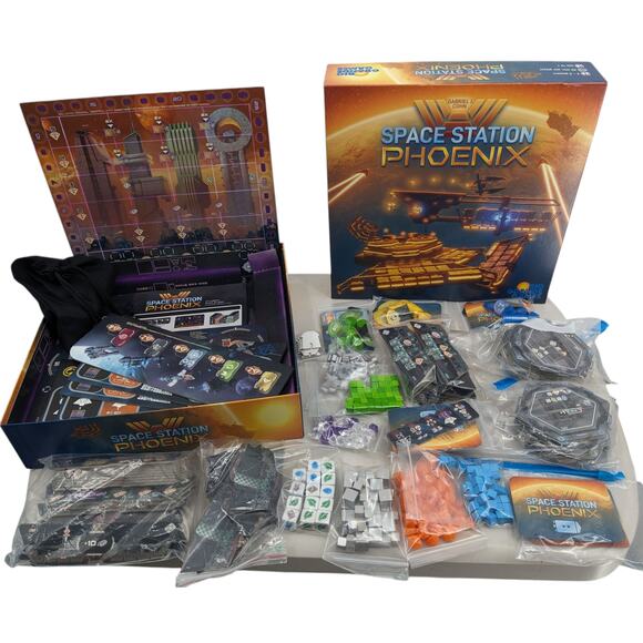 SPACE STATION PHOENIX Complete Board Game Rio Grande Gabriel Cohn Free Shipping! - Picture 2 of 10